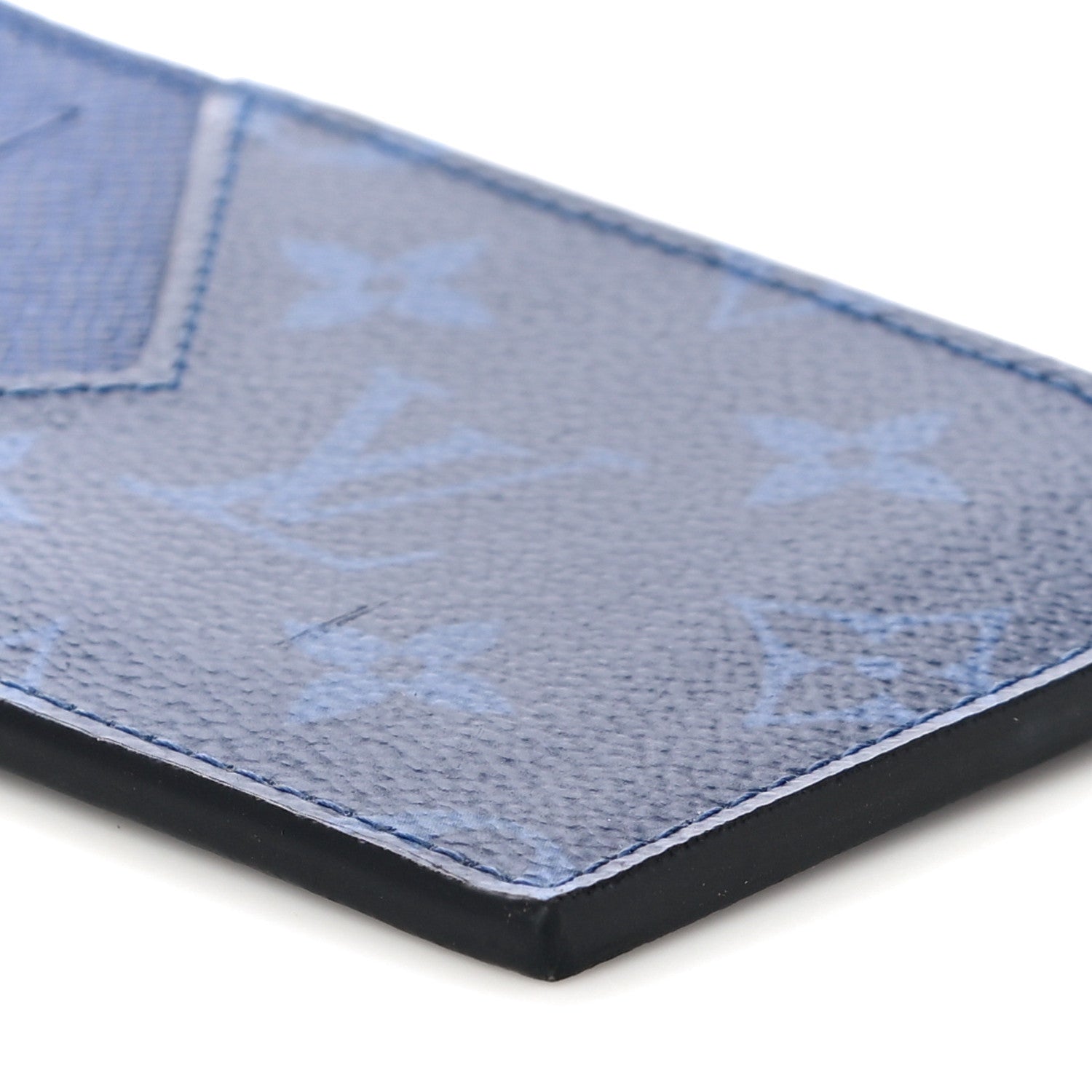 Louis Vuitton Monogram Taiga Coin Card Holder Cobalt 9 of 9