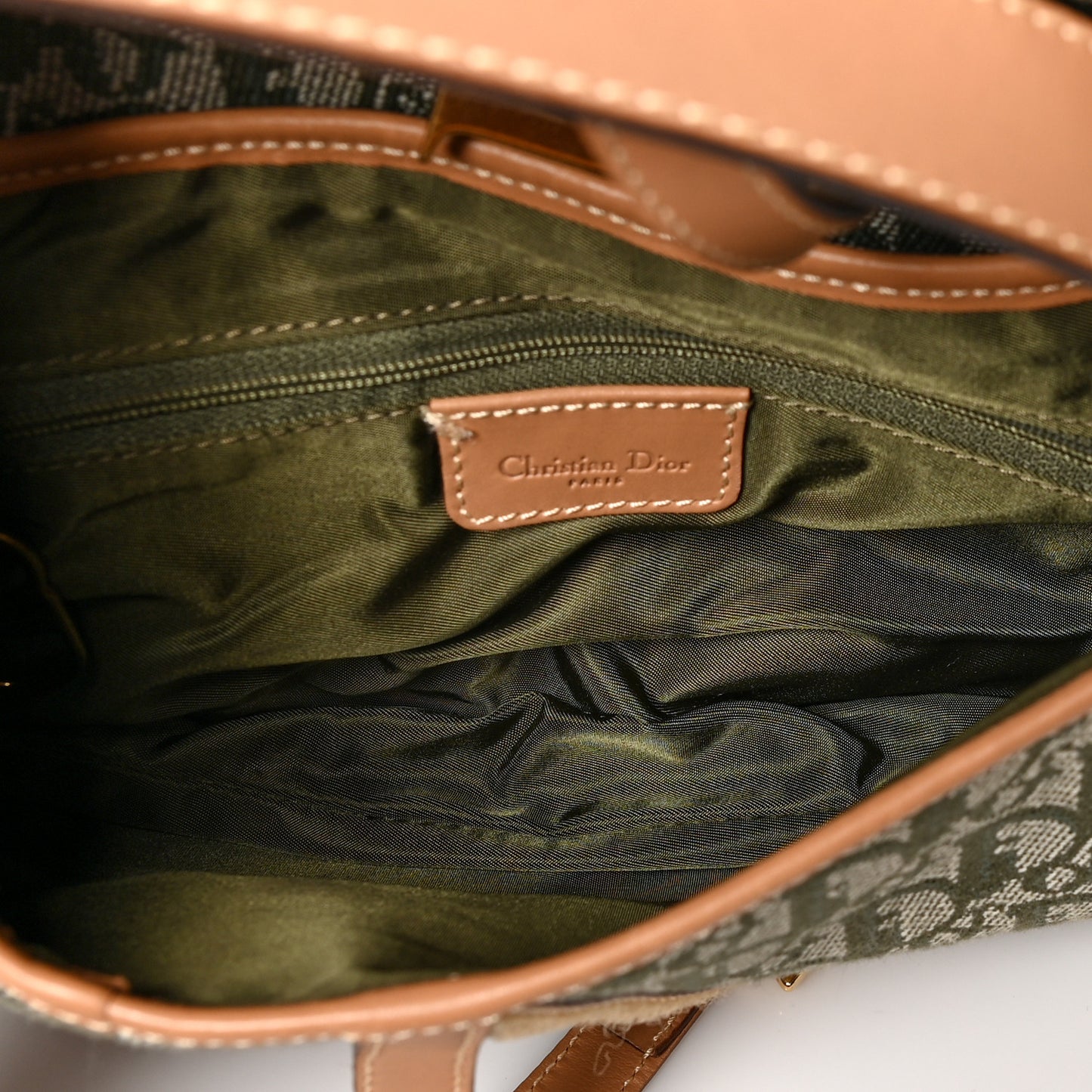 Monogram Double Saddle Bag Green