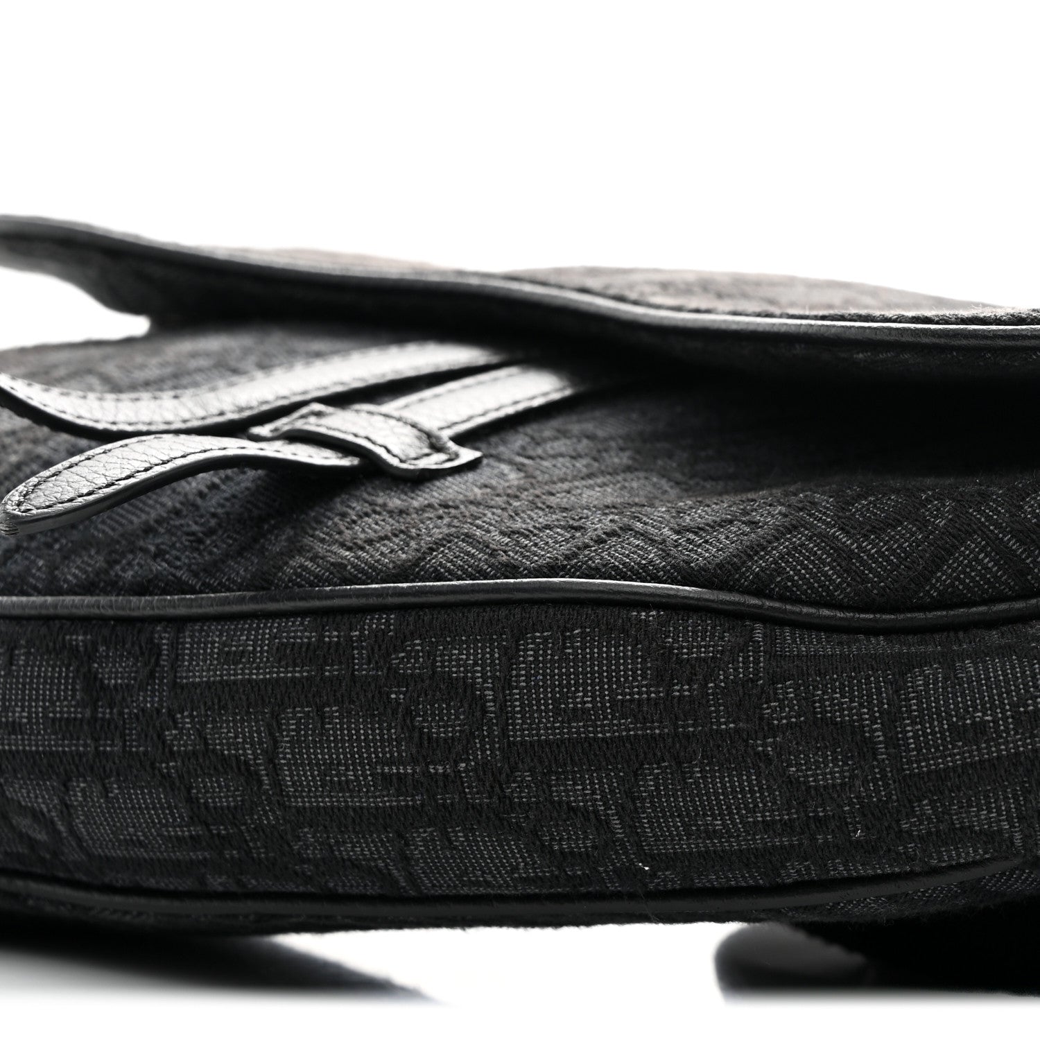 Christian Dior Oblique Mens Saddle Bag Black 1822035 – FASHIONPHILE