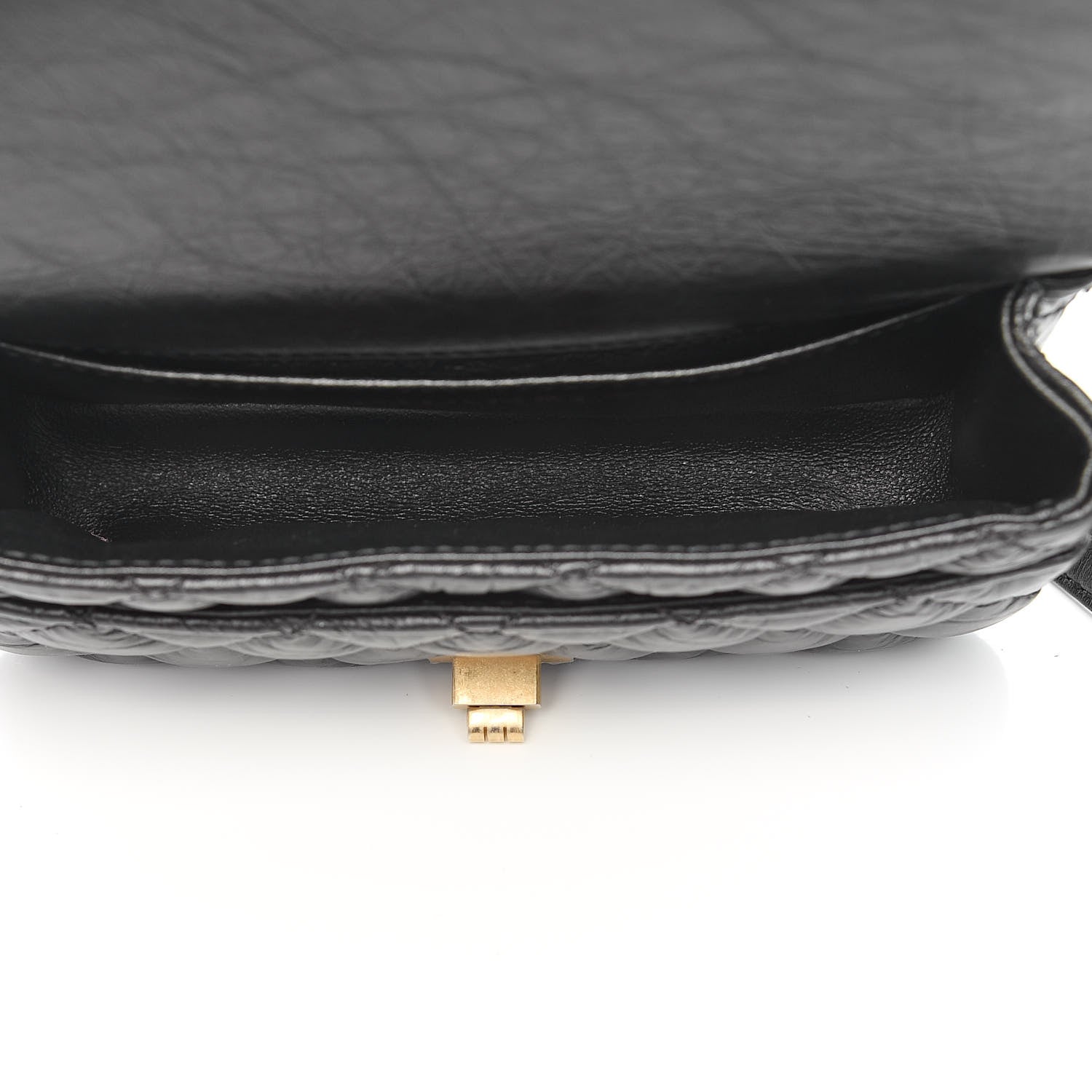 Chanel Aged Calfskin Quilted 2.55 Reissue Chain Waist Bag Black 5 of 11