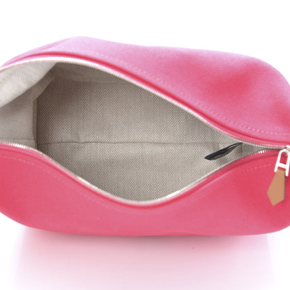 Hermes Canvas Small Bride-A-Brac Pouch Hibiscus 5 of 6