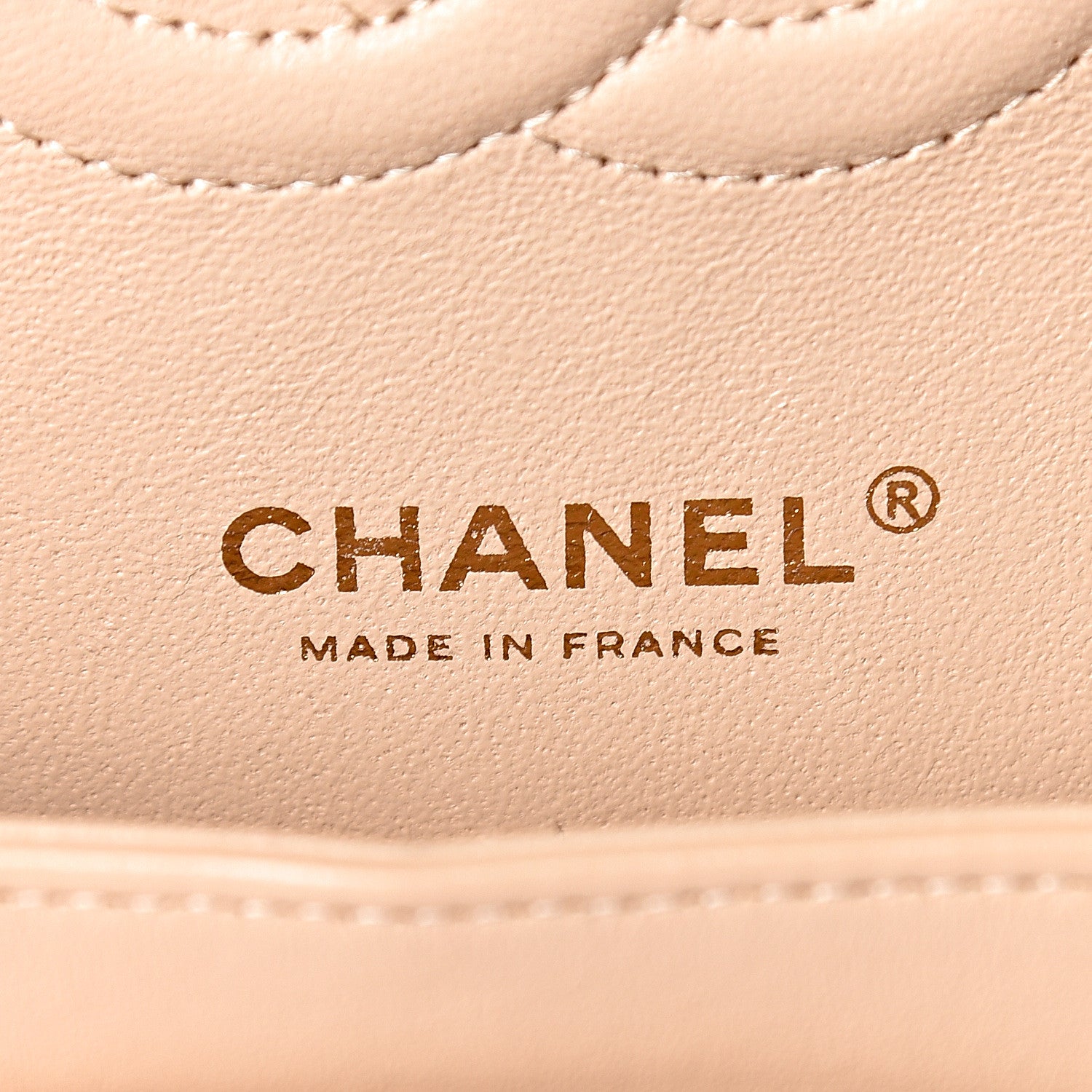 Chanel Lambskin Quilted Medium Double Flap Beige 8 of 11