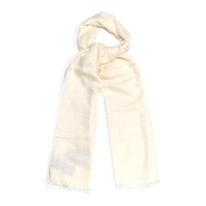 Gucci Wool Silk GG Monogram GGNat Plus Scarf White 1 of 5