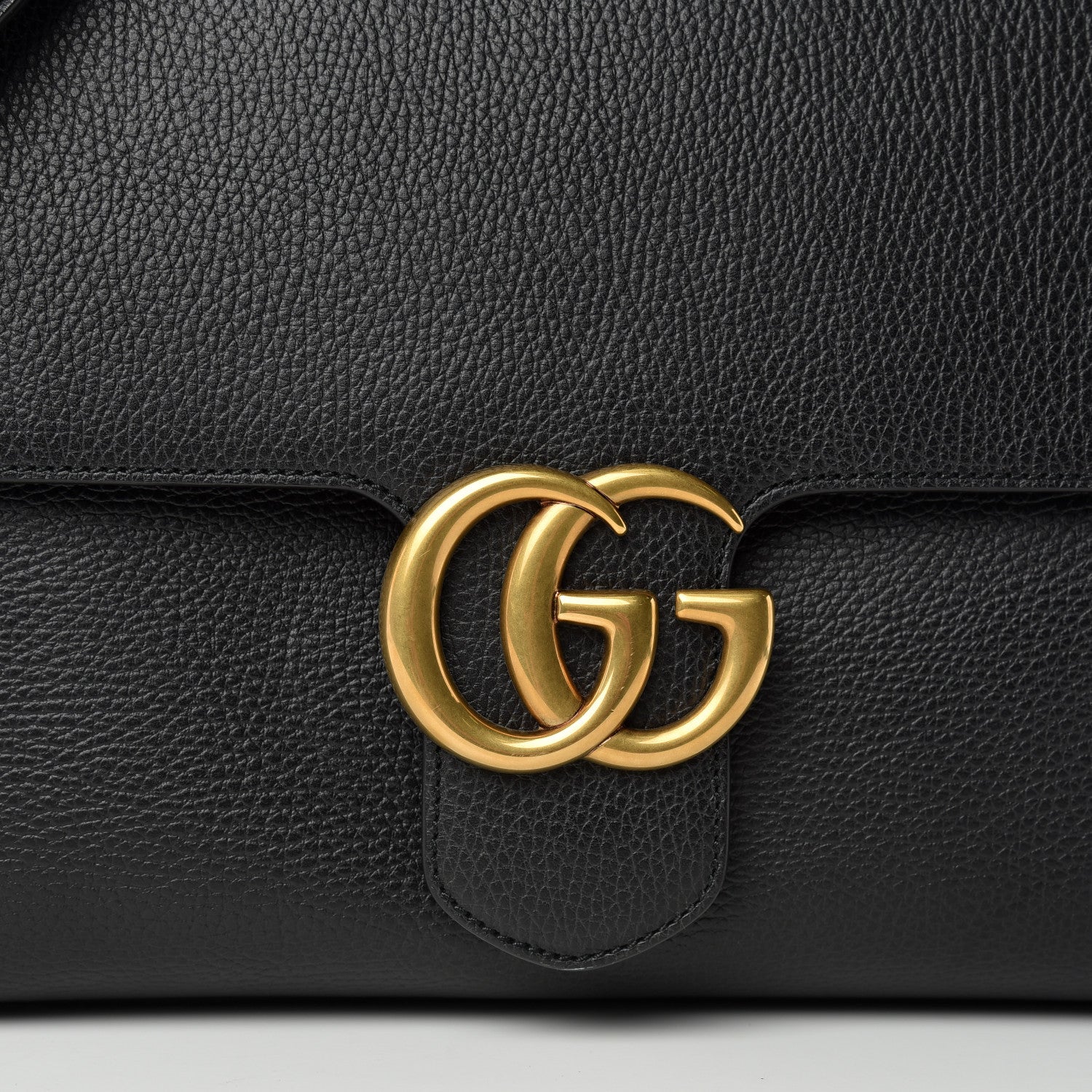 Gucci Calfskin GG Marmont Messenger Bag Black 10 of 10
