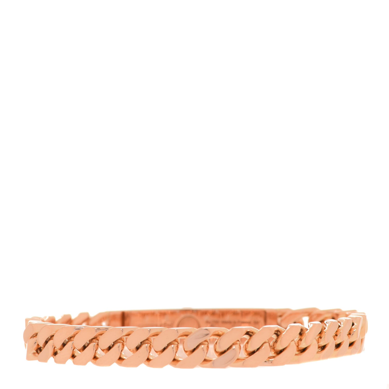 Hermes 18K Rose Gold Diamond PM Kelly Chaine Bracelet SH 3 of 6