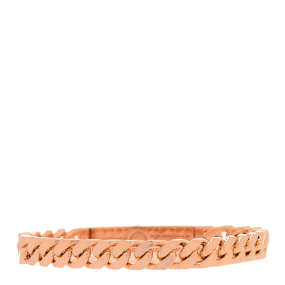 Hermes 18K Rose Gold Diamond PM Kelly Chaine Bracelet SH 3 of 6