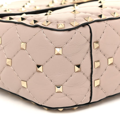 Valentino Garavani Lambskin Medium Rockstud Spike Shoulder Bag Poudre 7 of 9