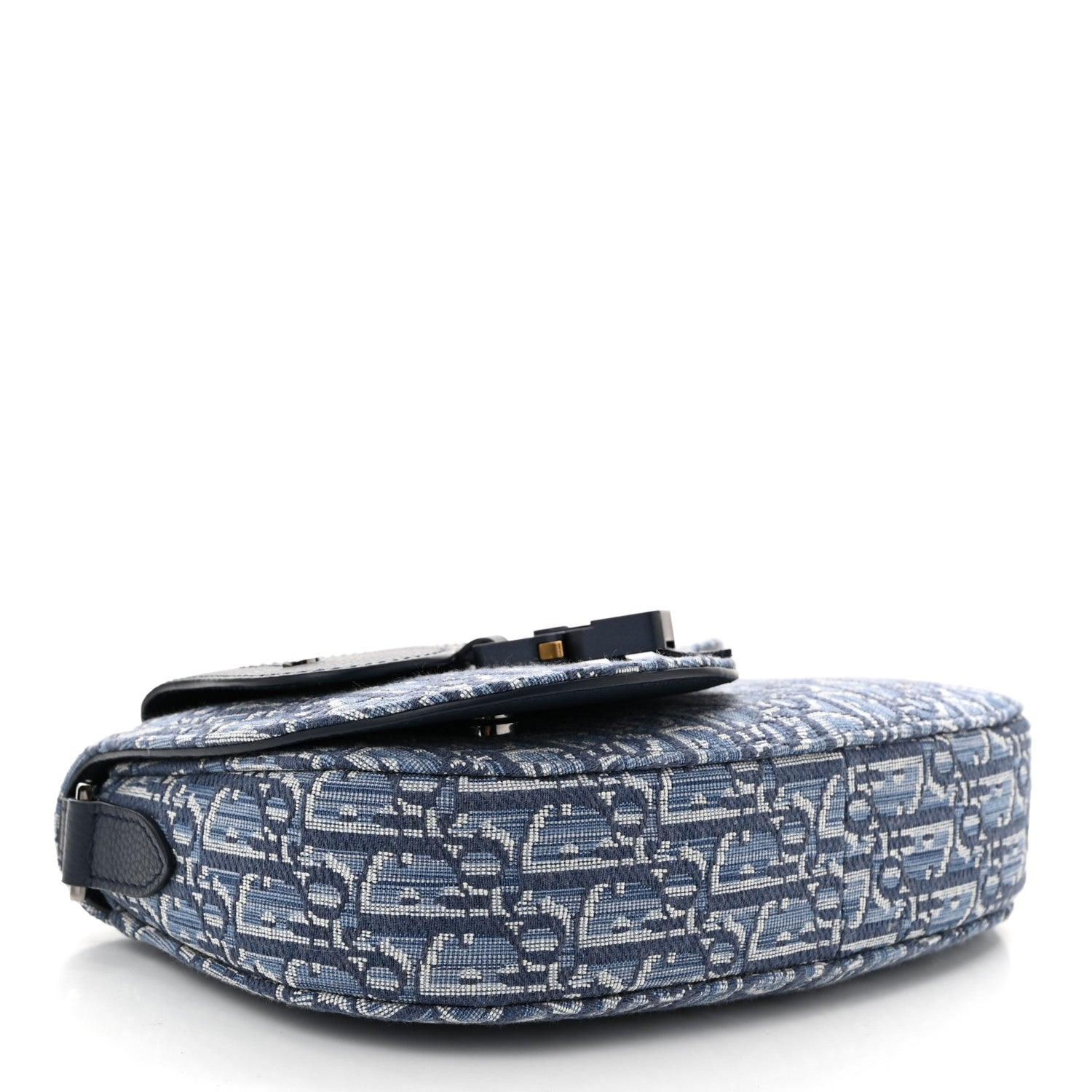 Christian Dior Oblique Saddle Messenger Pouch Blue 4 of 10
