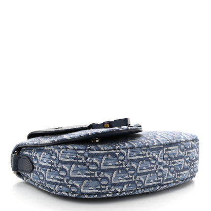 Christian Dior Oblique Saddle Messenger Pouch Blue 4 of 10