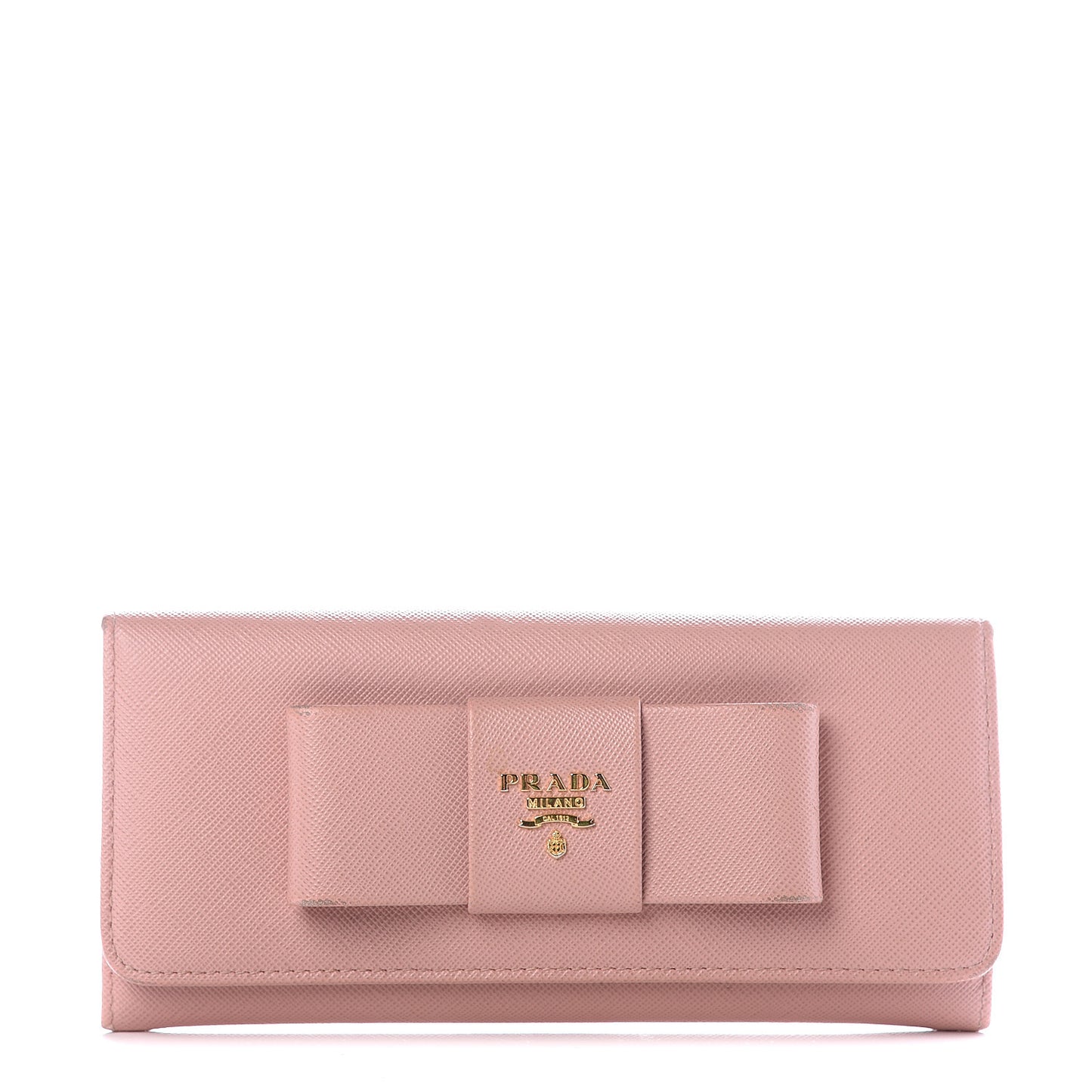 Saffiano Bow Continental Wallet Orchidea