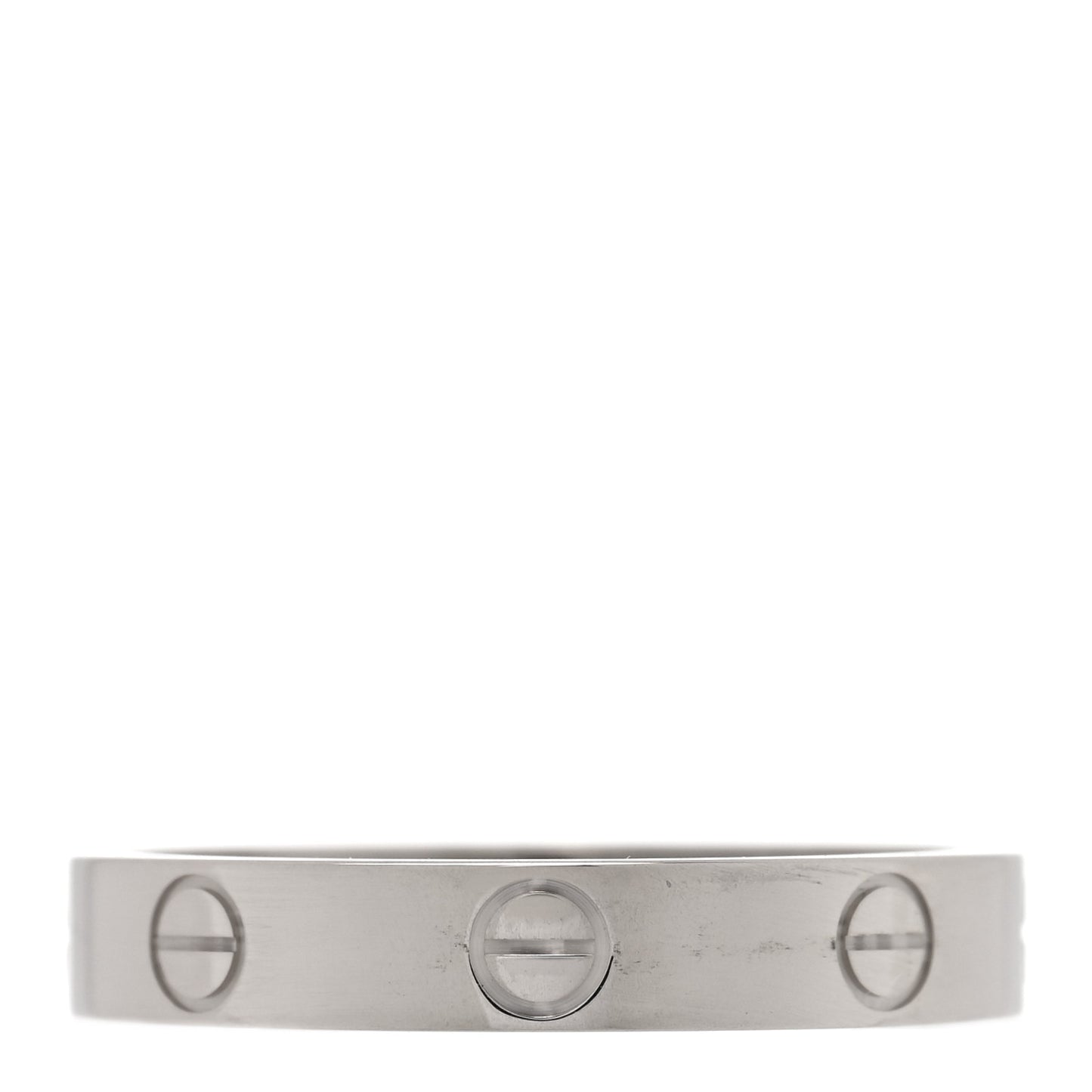 18K White Gold 3.5mm LOVE Wedding Band Ring 57 8