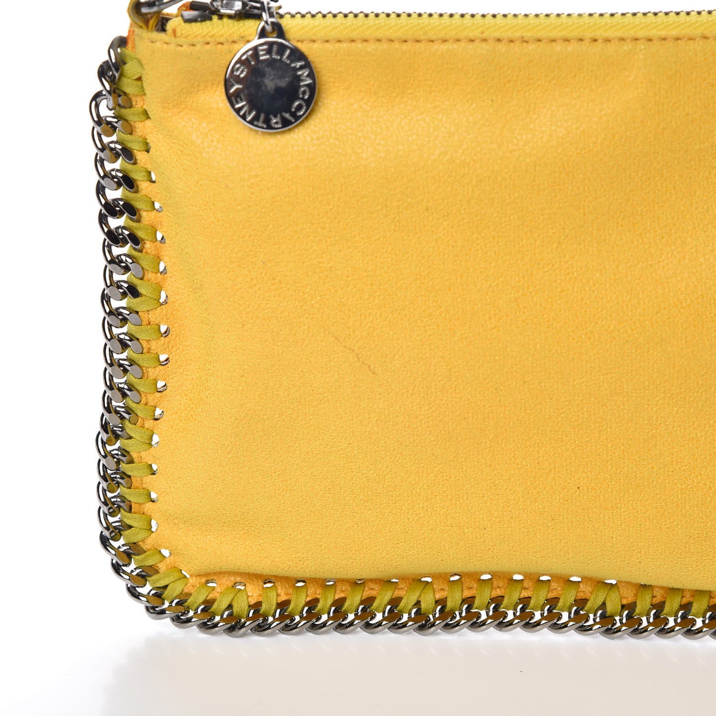 Shaggy Deer Quilted Falabella Wristlet Yellow
