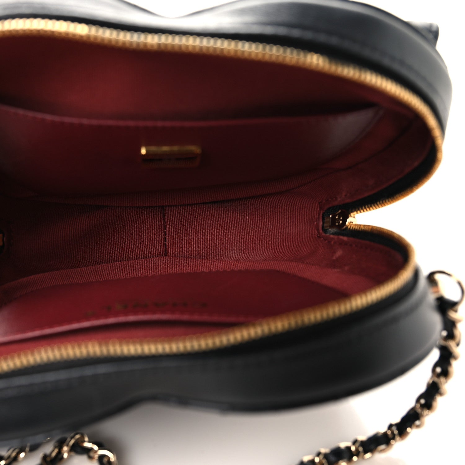 Chanel Lambskin Quilted CC In Love Heart Bag Black 5 of 11