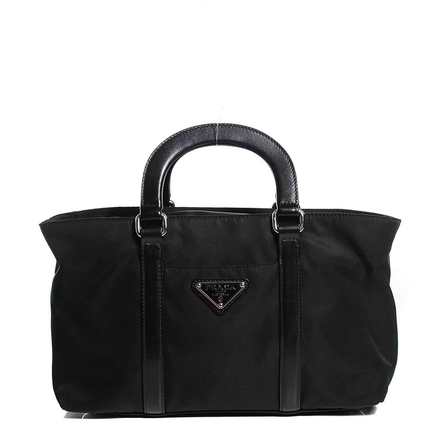 Prada Tessuto Nylon Vitello Shoulder Bag Nero Black 1 of 9