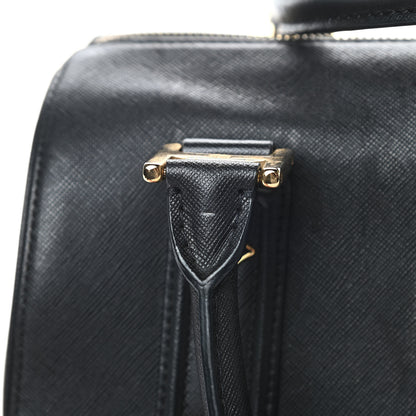 MCM Grained Calfskin Studded Boston Bag Black 12 of 14