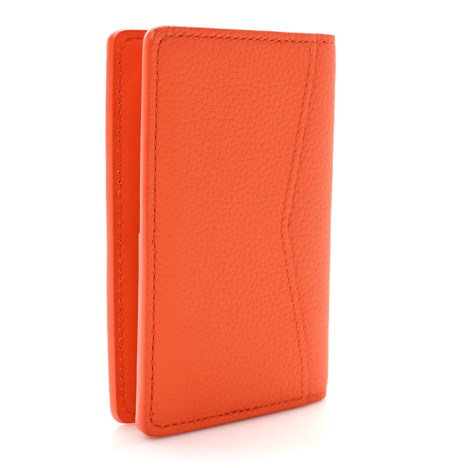 Louis Vuitton Grained Calfskin Pocket Organizer Orange 2 of 6