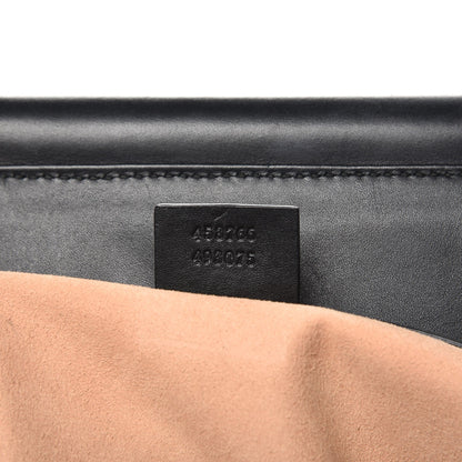 Gucci Nappa Bamboo Medium Nymphaea Top Handle Bag Black 7 of 14
