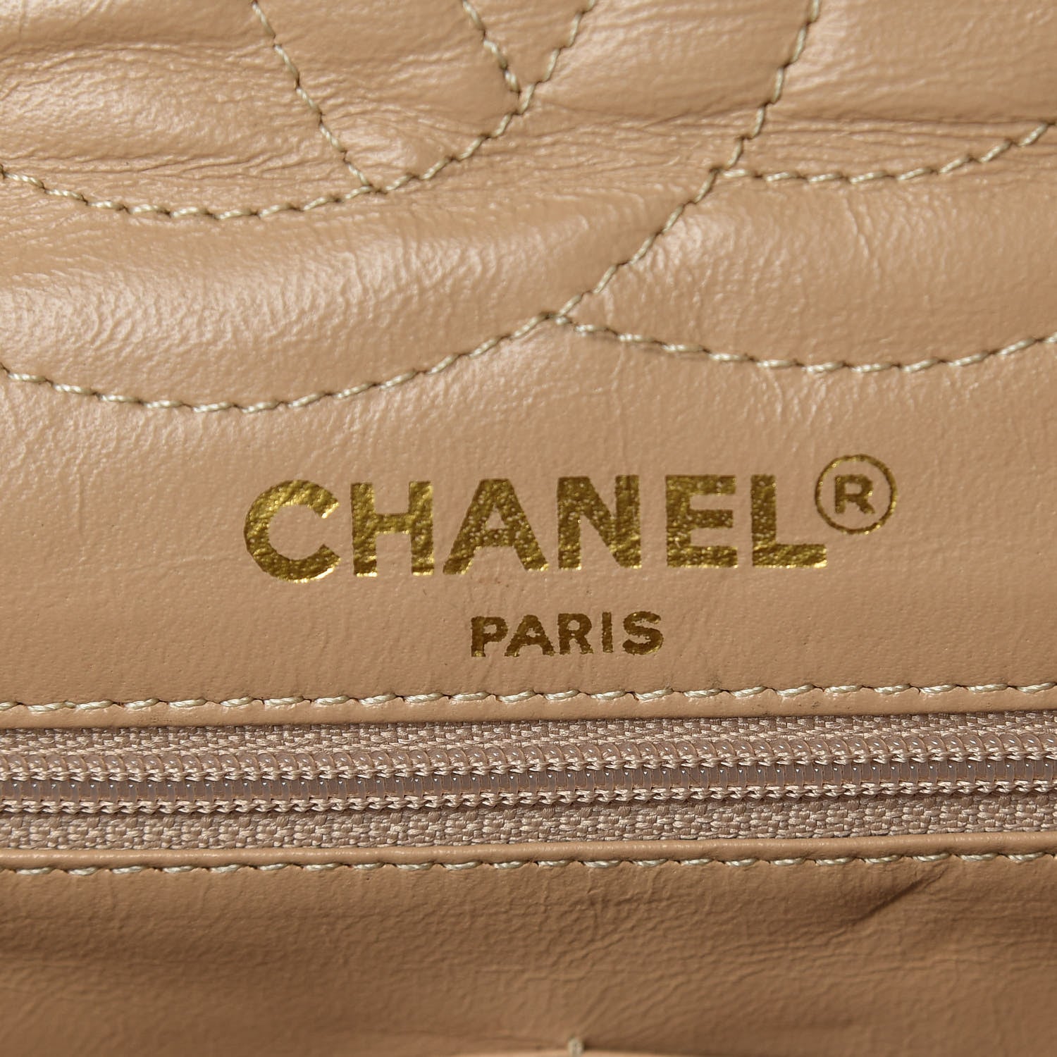 Chanel Lambskin Quilted Medium Double Flap Beige 6 of 15