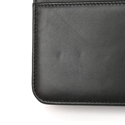 Chanel Lambskin Studded Wallet On Chain WOC Black 12 of 13
