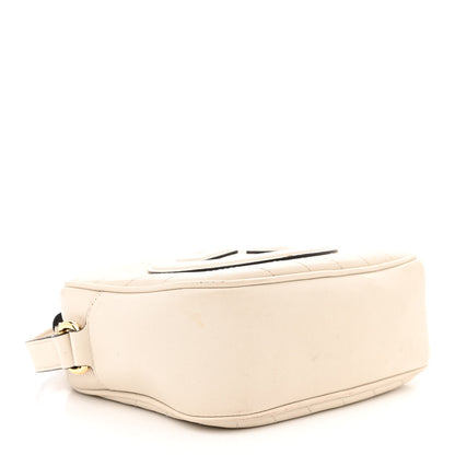 Gucci Sakai Be Green Calfskin Diagonal Stitched Small Blondie Shoulder Bag Mystic White 4 of 18