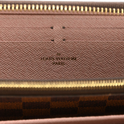 Louis Vuitton Damier Ebene Clemence Wallet Rose Ballerine 6 of 8