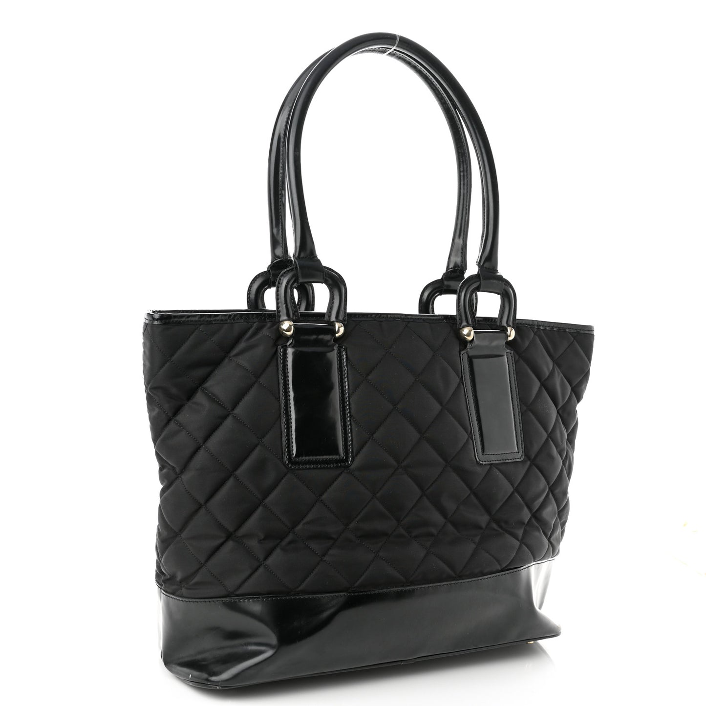 Nylon Quilted Grange Tote Black