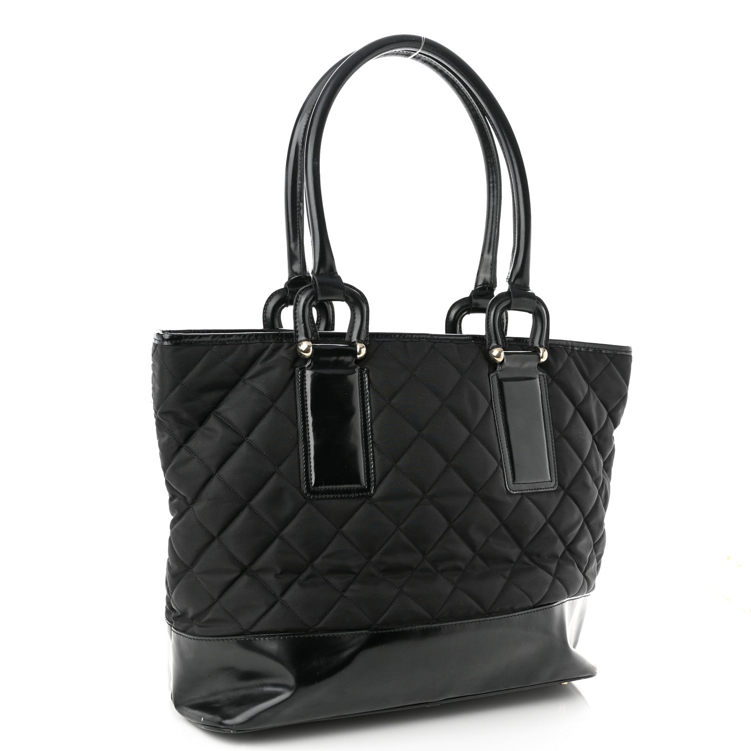 Burberry Nylon Quilted Grange Tote Black 3 of 12