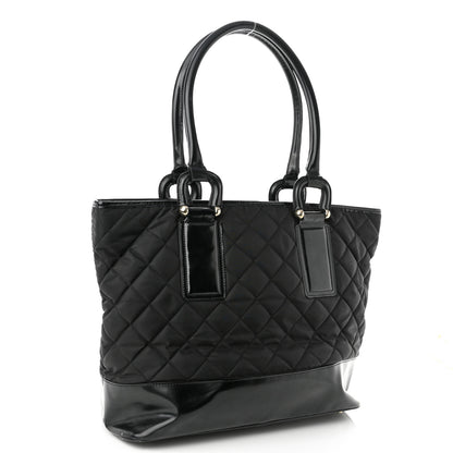 Burberry Nylon Quilted Grange Tote Black 3 of 12