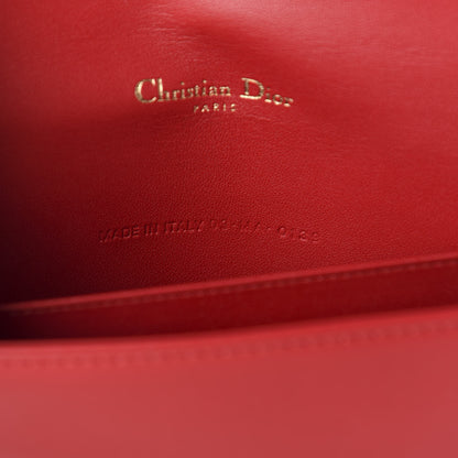 Christian Dior Lambskin Cannage Lady Dior Clutch Red 9 of 11