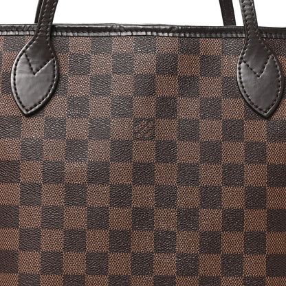 Louis Vuitton Damier Ebene Neo Neverfull MM Rose Ballerine 7 of 9