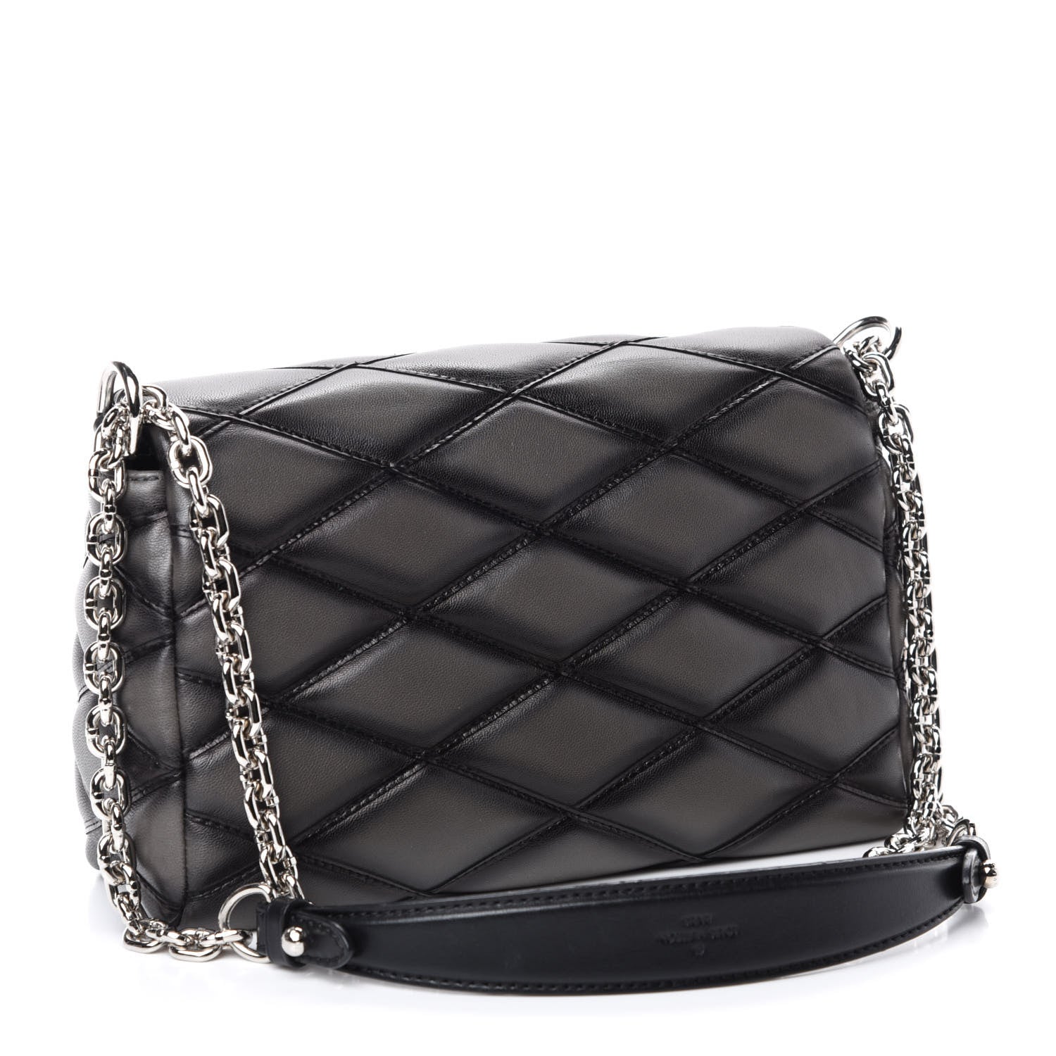 Louis Vuitton Lambskin Malletage GO-14 PM Charcoal 4 of 12