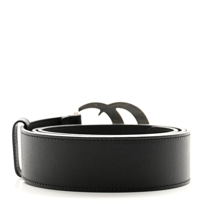 Gucci Moon Calfskin Nickel Double G 40mm Belt 90 36 Black 2 of 5
