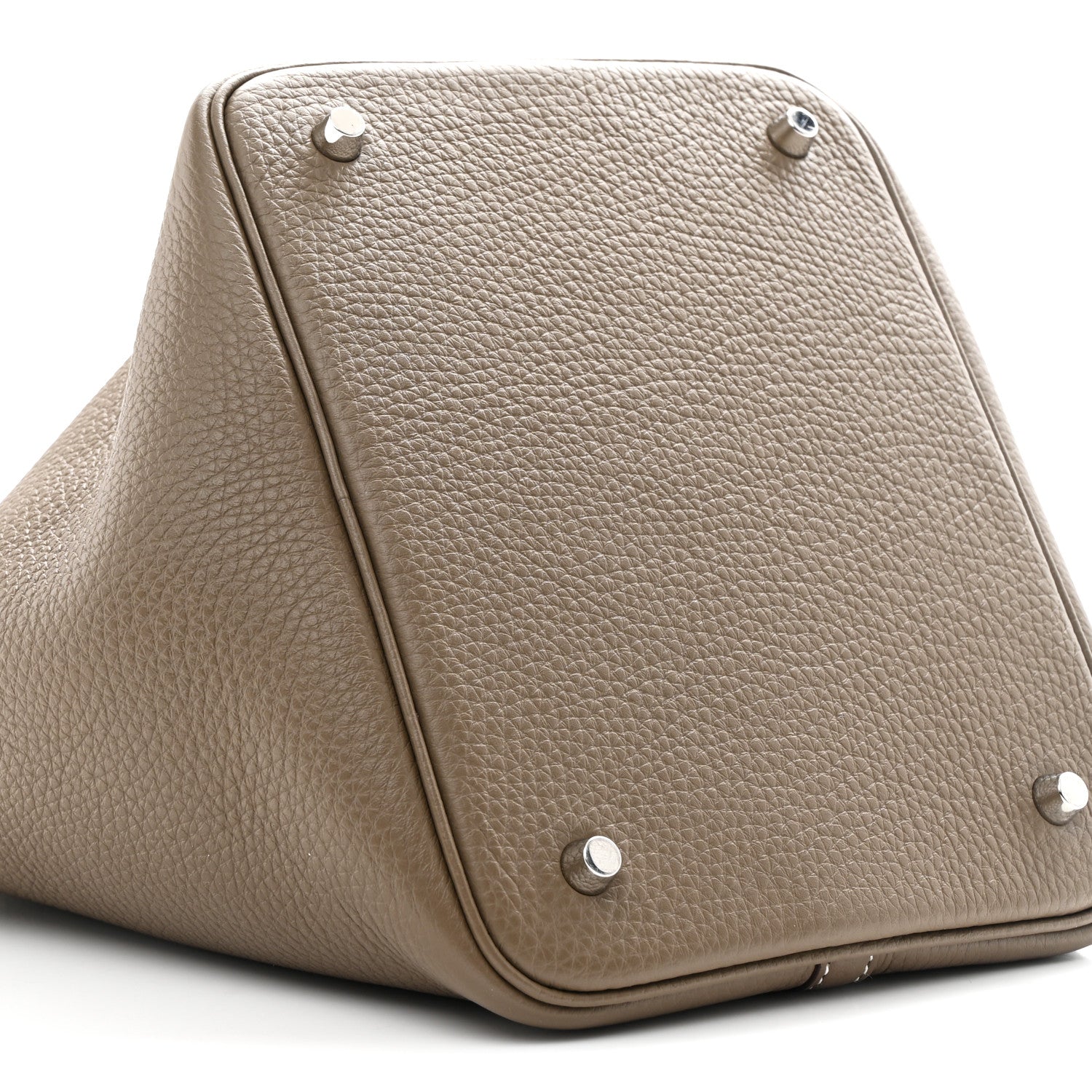Hermes Taurillon Clemence Picotin Lock 22 MM Etoupe 8 of 9