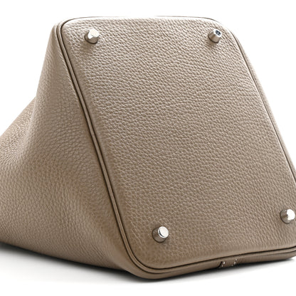Hermes Taurillon Clemence Picotin Lock 22 MM Etoupe 8 of 9
