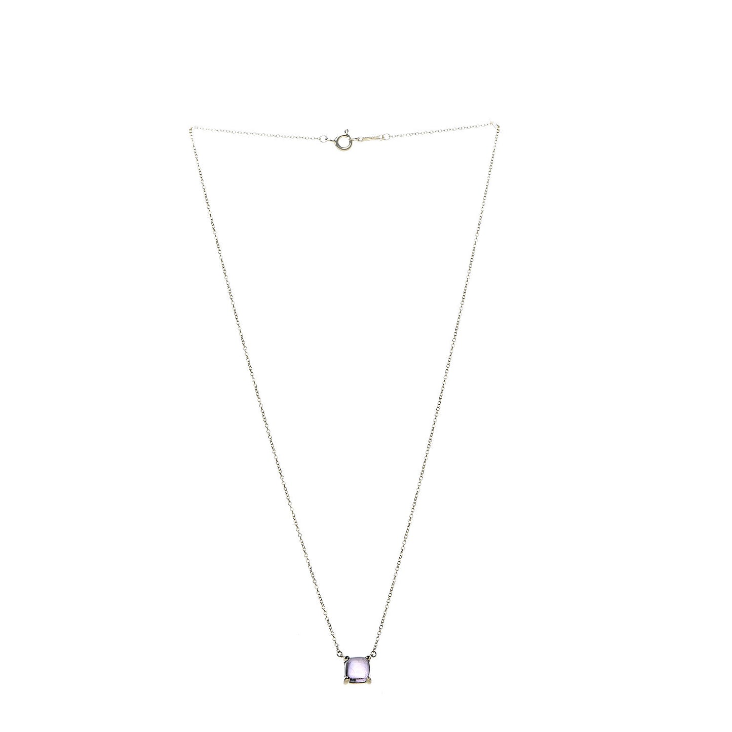 18K Yellow Gold Amethyst Paloma Picasso Sugar Stacks Pendant Necklace