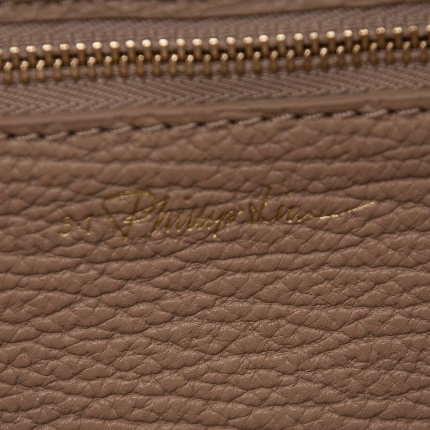 3.1 Textured Calfskin Mini Pashli Satchel Cashew