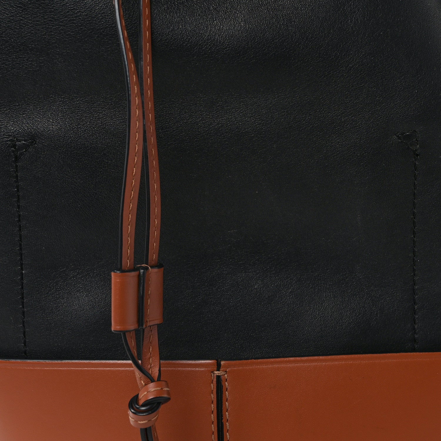 Loewe Calfskin Balloon Bucket Bag Black Tan Black Tan 7 of 13