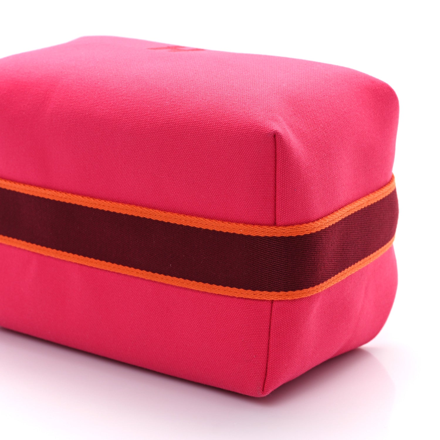 Hermes Canvas Large Bride-A-Brac Pouch Hibiscus 9 of 9