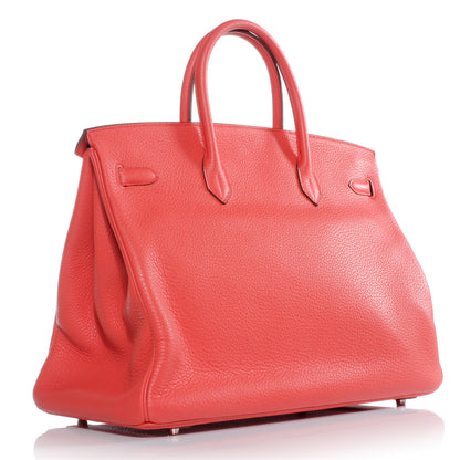 Hermes Taurillon Clemence Birkin 40 Bougainvillea 4 of 9