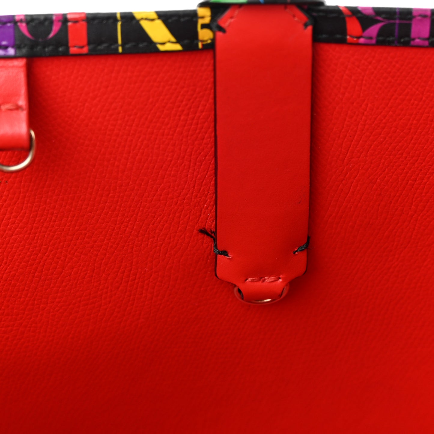 Calfskin ABC Small East West Cabata Tote Multicolor