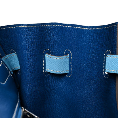 Hermes Epsom Candy Birkin 35 Celeste Mykonos 15 of 32