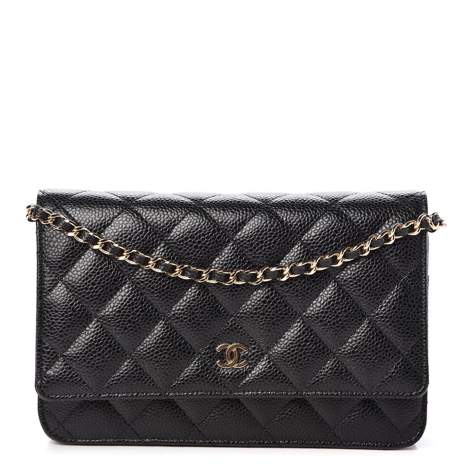 Chanel Caviar Quilted Wallet On Chain WOC Black 1 of 11