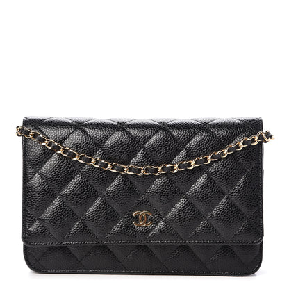 Chanel Caviar Quilted Wallet On Chain WOC Black 1 of 11