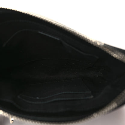 Gucci GG Supreme Monogram Web Small Flat Messenger Bag Black Grey 5 of 10
