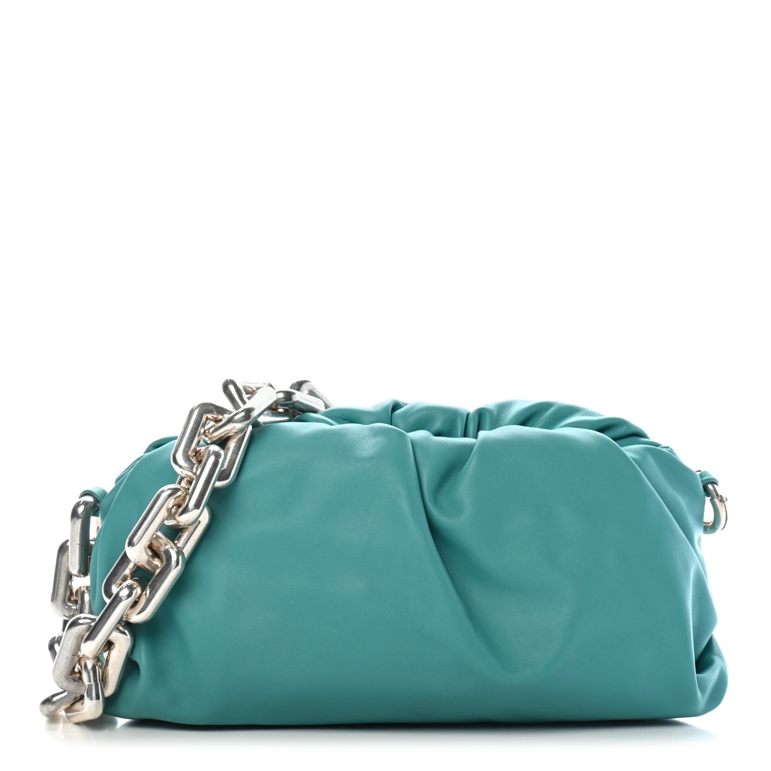 Bottega Veneta Calfskin The Pouch Chain Linloleum 1 of 10
