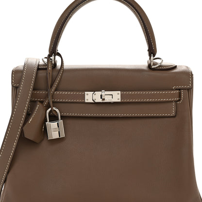 Hermes Swift Kelly Retourne 25 Etoupe 8 of 14