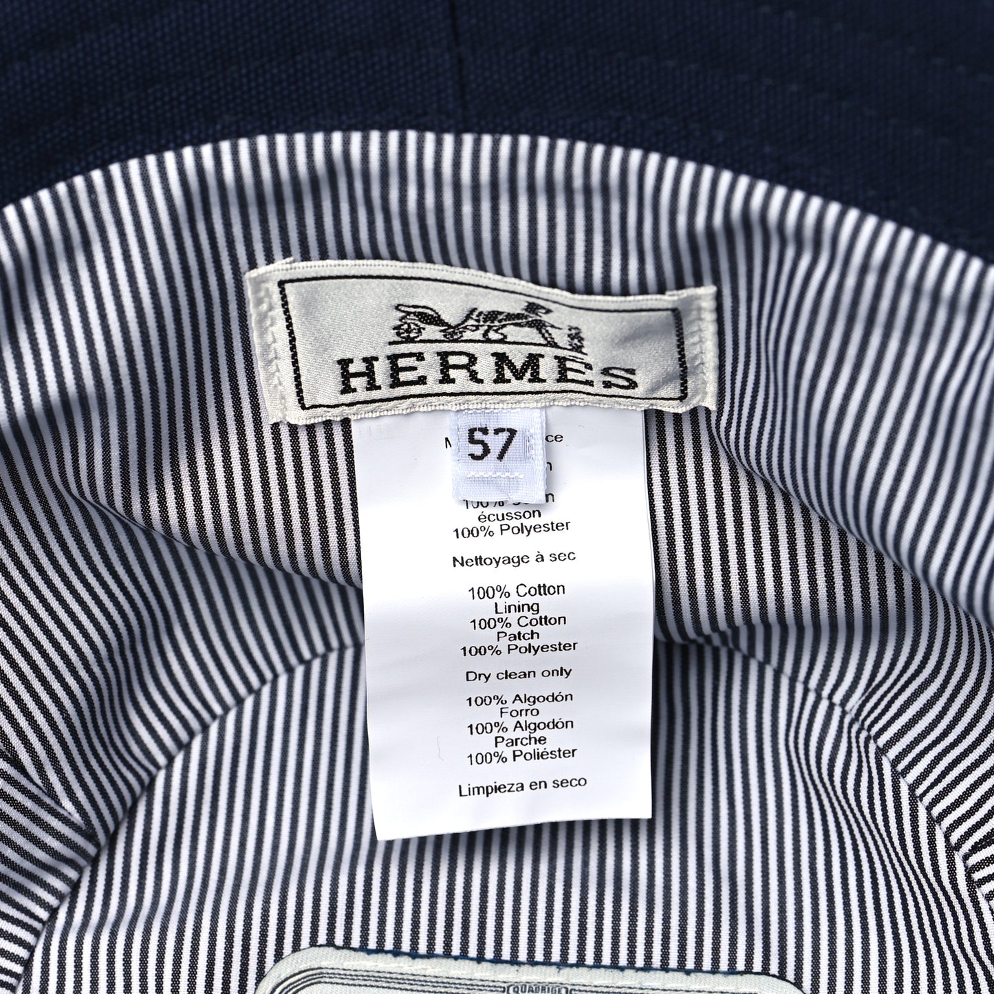Cotton Canvas Eden Bucket Hat 57 Marine