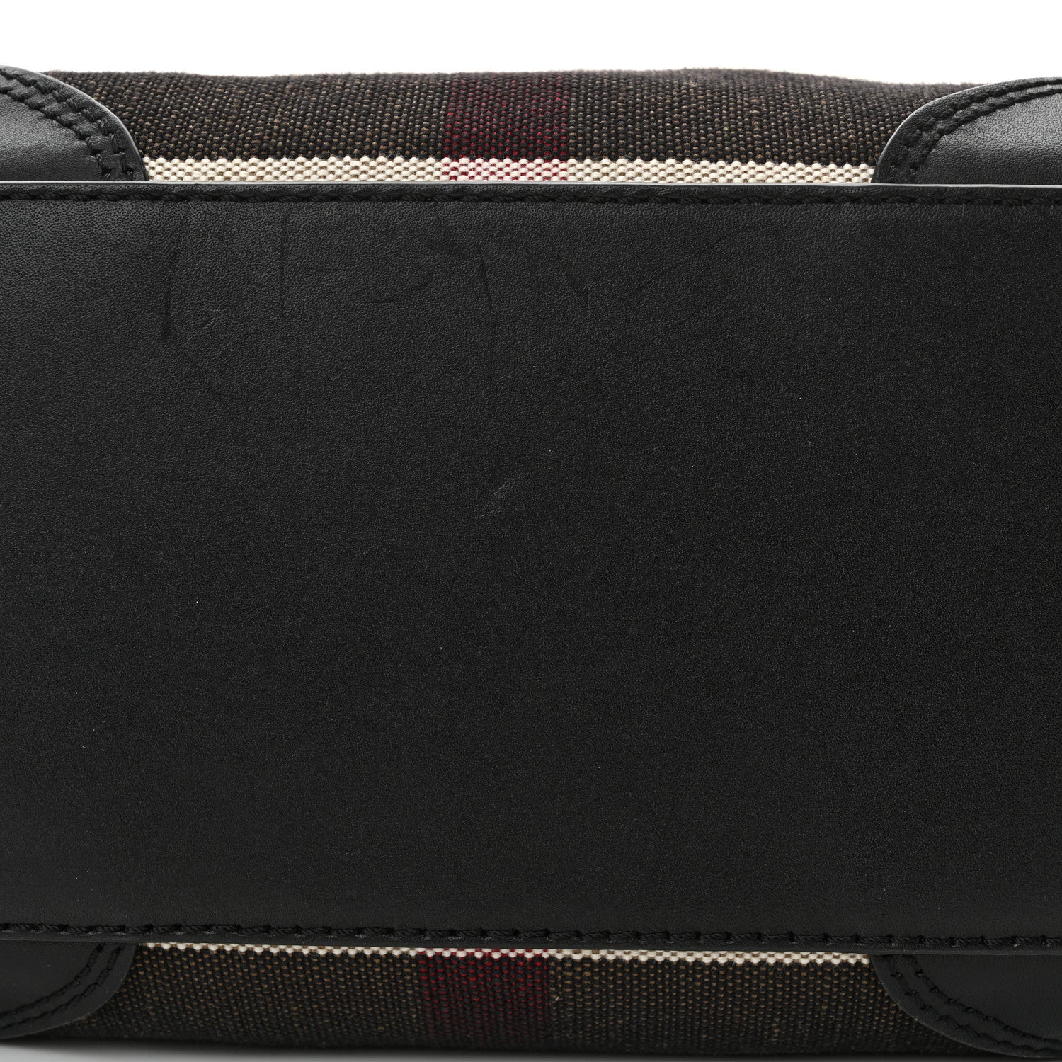Burberry Canvas Mega Check Medium Maidstone Black 13 of 14