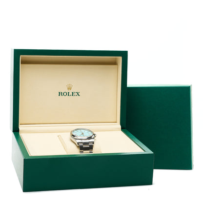 Rolex Stainless Steel 36mm Oyster Perpetual Watch Turquoise 126000 5 of 5