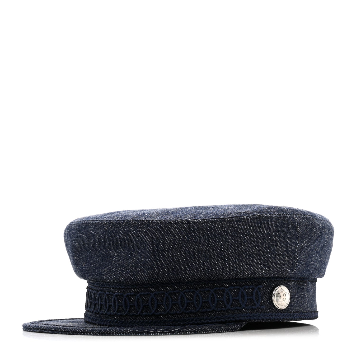 Hermes Denim Cabourg Cap 57 Indigo 2 of 9